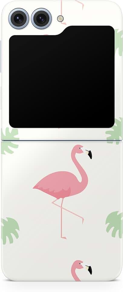 Phone Skin Compatible with Samsung Galaxy Z Flip 6 - Flamingo Flock - Premium 3M Vinyl Protective Wrap Decal Cover - Easy to Apply | Crafted in The USA by MightySkins