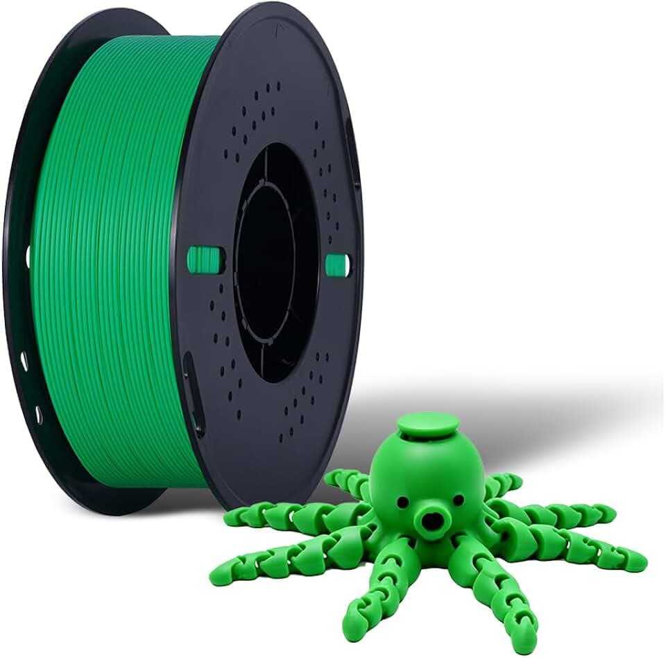 Kingroon PLA Filament 1.75mm, PLA 3D Drucker Filament Maßgenauigkeit ±0,02mm, 1KG Spule (2.2 LBS) PLA Filament für 3D Drucker, Grün