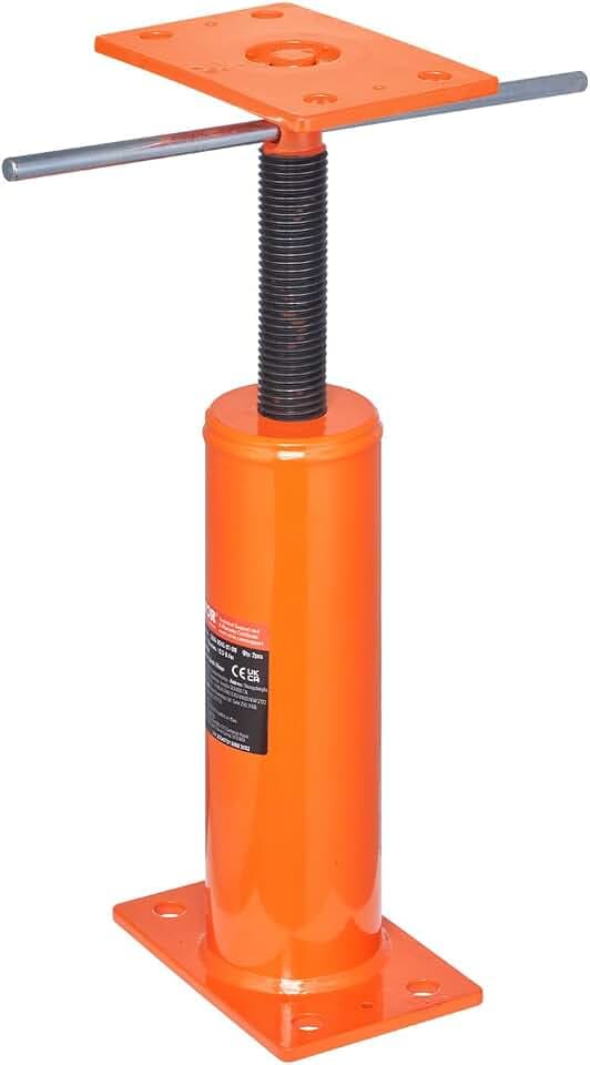 VEVOR Kellerheber, Höhenbereich von 30,48-40,64 cm, max. Tragkraft pro Einheit: 40,6 kg, Verstellbarer Stützbalken, zum Nivellieren, Teleskop-Stahlheber für vorübergehende Unterstützung
