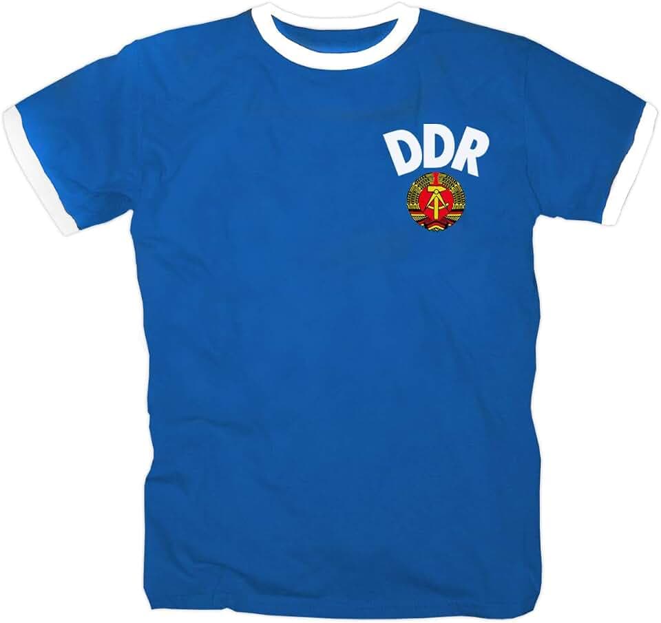 DDR Trikot Simson Ostsee Erzgebirge Ostdeutschland Biathlon MZ Trabant NVA Schwalbe Shirt Polo T-Shirt XXL