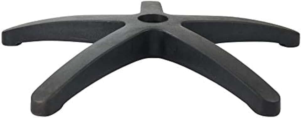Bürostuhlbein, Schwarz, 5 Zweige, 300 mm, Nylon, für 50 mm Gasfeder