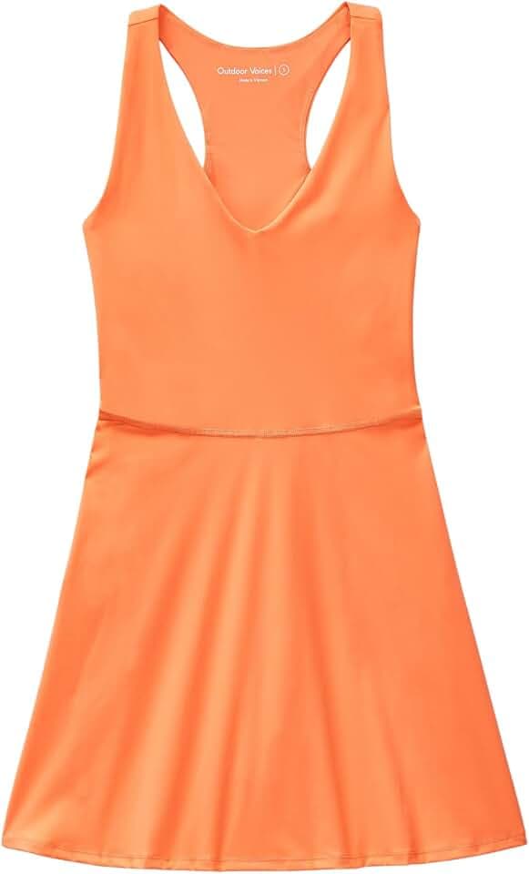 Outdoor Voices Women’s Volley Dress, Lightweight Athletic Dress with Built-in Shorts Liner, Sweat-Wicking Fabric