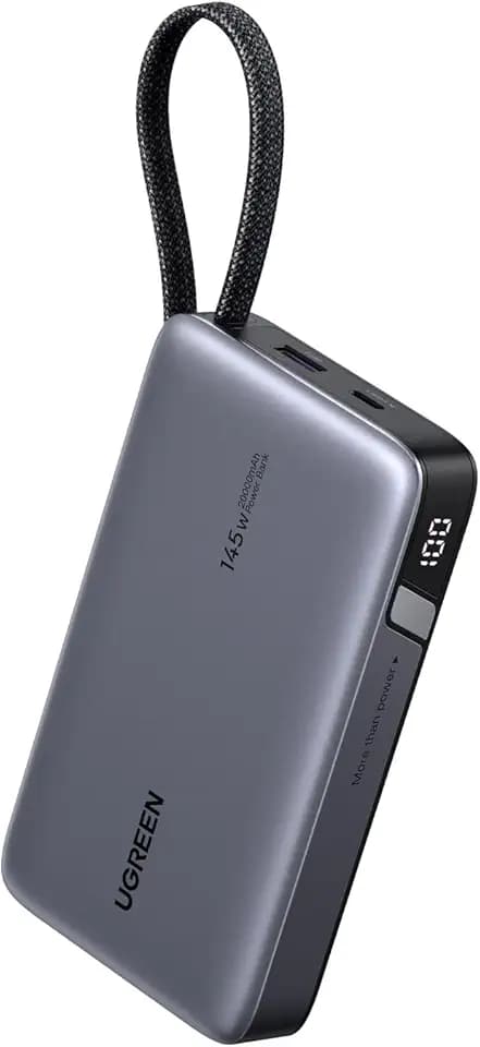 UGREEN Nexode Power Bank 20000mAh 145W mit integriertem USB-C Kabel