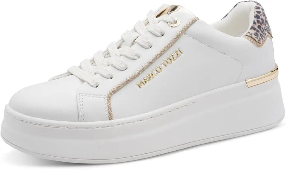 MARCO TOZZI Damen Sneaker weiches Feel Me Wechselfußbett weiches Innenfutter Modisch