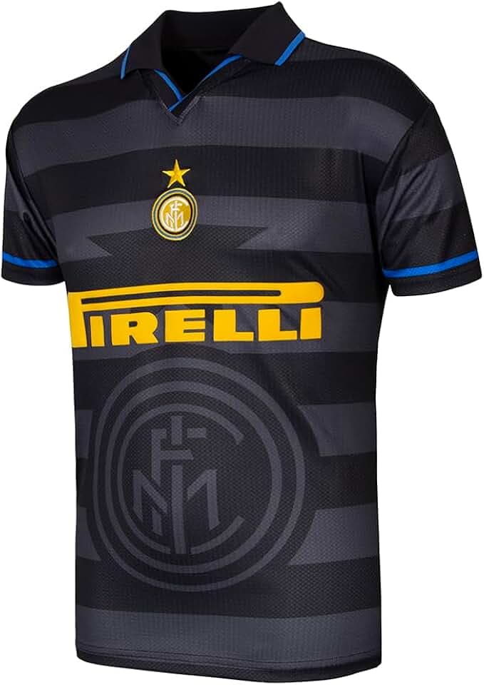 Inter 98 Away Retro Football Shirt, 1997-98 Unisex Erwachsene