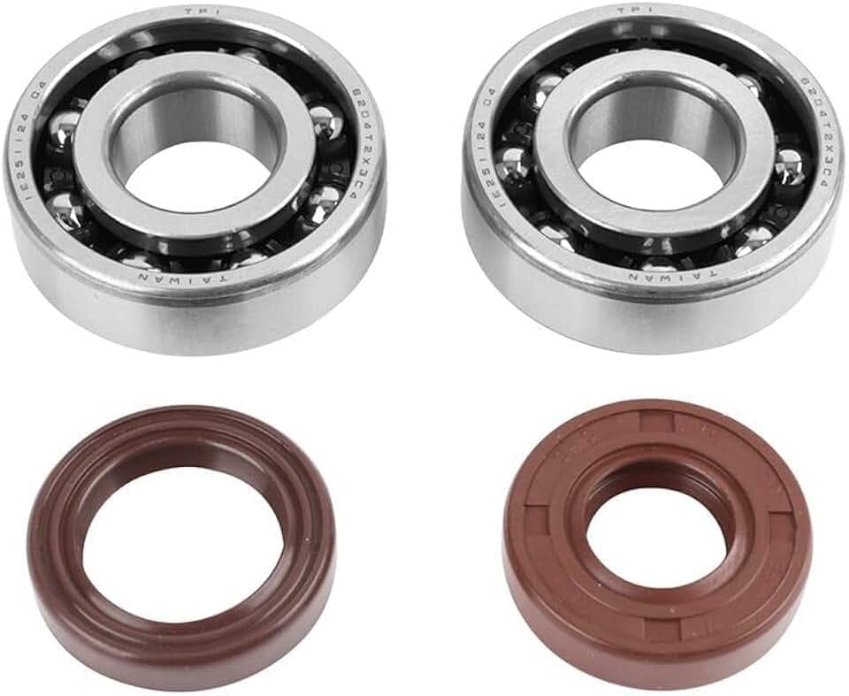 cyclingcolors Öldichtung + Pleuellager Motorrad Roller Moped kompatibel mit am6 Minarelli MBK Xpower Yamaha TZR Rieju MRT Beta RR 6204-2rs Wellendichtung