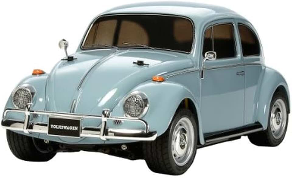 Tamiya 58572 1:10 RC Volkswagen Beetle (M-06) - ferngesteuertes Auto, RC Fahrzeug, Modellbau, Bausatz zum Zusammenbauen, Hobby, Basteln