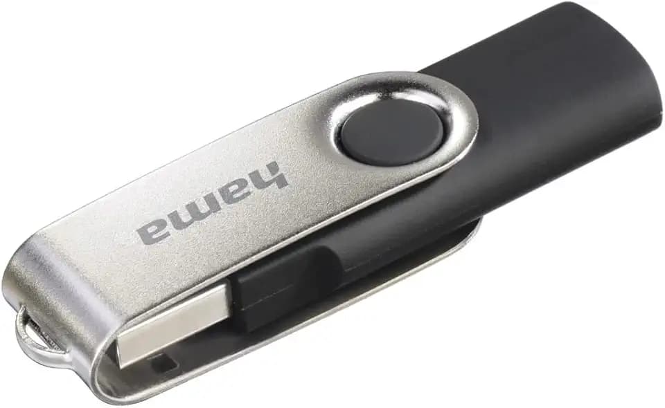 Hama 16GB USB-Stick USB 2.0 Datenstick, 10 MB/s Datentransfer, mit Öse