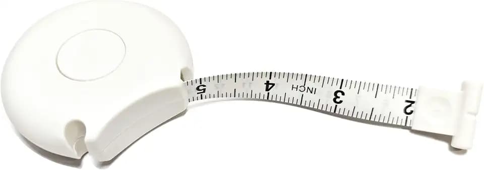 Body Tape Measure 80inch/205cm,Retractable Body Measuring Tape,Double-Scale Circumference Soft Measuring Tape with Lock Button for Weight Loss Sewing Tailor Craft & Medical Body Measurements (White)