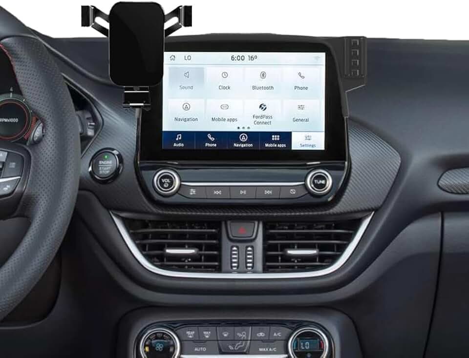 Handyhalterung kompatibel mit Ford Fiesta MK8 2017 2018 2019 2020 2021 2022 2023 /Ford Puma MK2 2020 2021 2022 2023 2024 (for Fiesta MK8 2017-2023/Puma MK2 2020-2024)