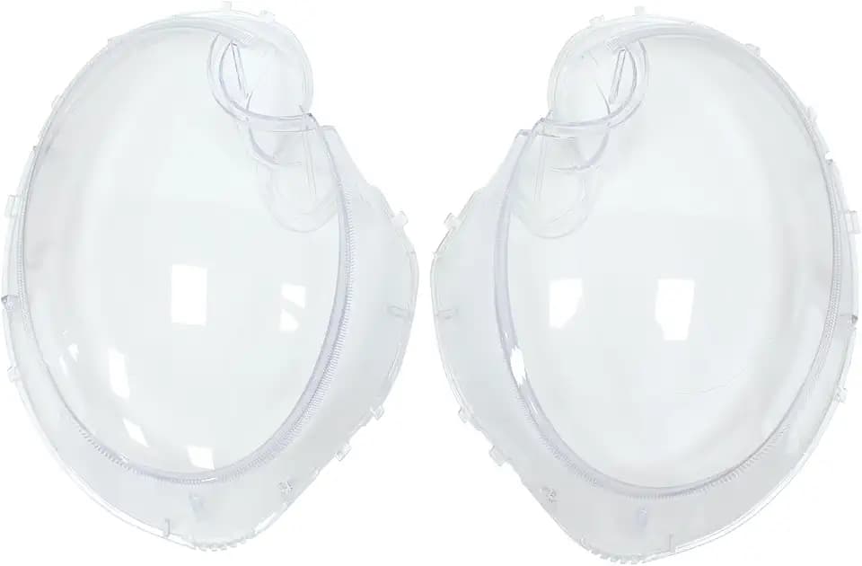 Left and Right Clear Headlight Lens Shell Cover for Mini Cooper R56 09-13