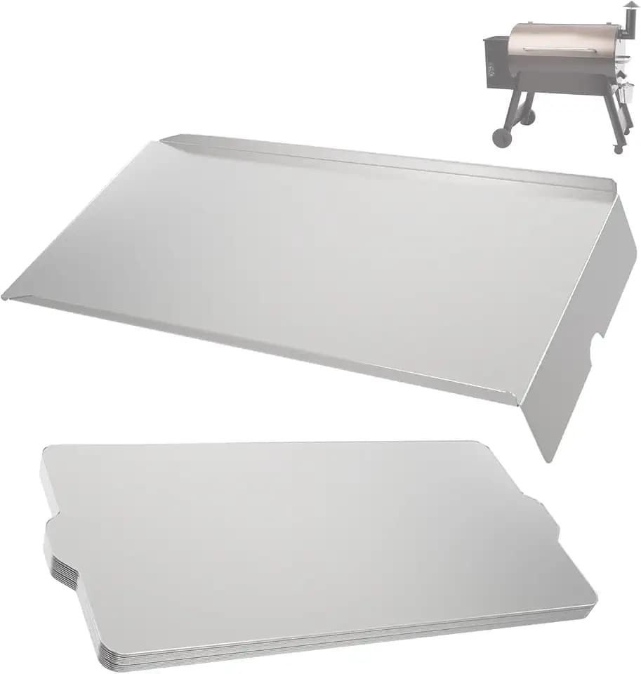 Drip Pan Heat Baffle & Aluminium Grease Drip Tray Liners for Traeger Pro 34