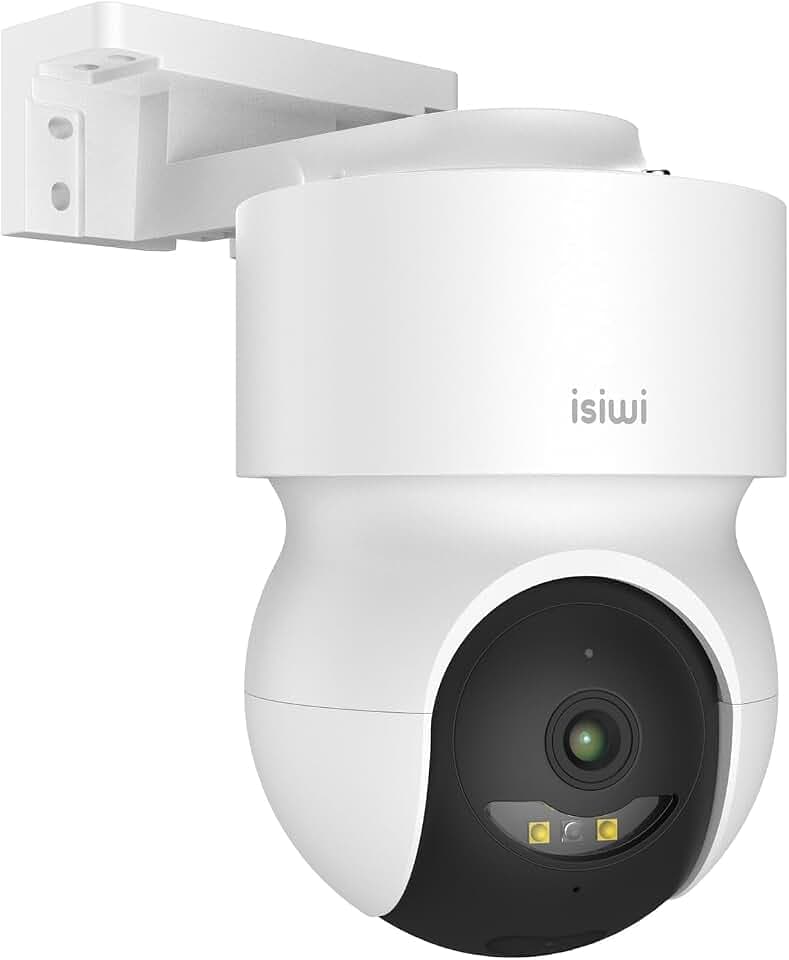 Redi ON Motorisierte WLAN-Kamera für den Außenbereich, für Überwachung, 3 MP, SD-Karte, IP65, PIR-Erkennung, Audio, kompatibel mit Alexa/Google, App für Smartphones