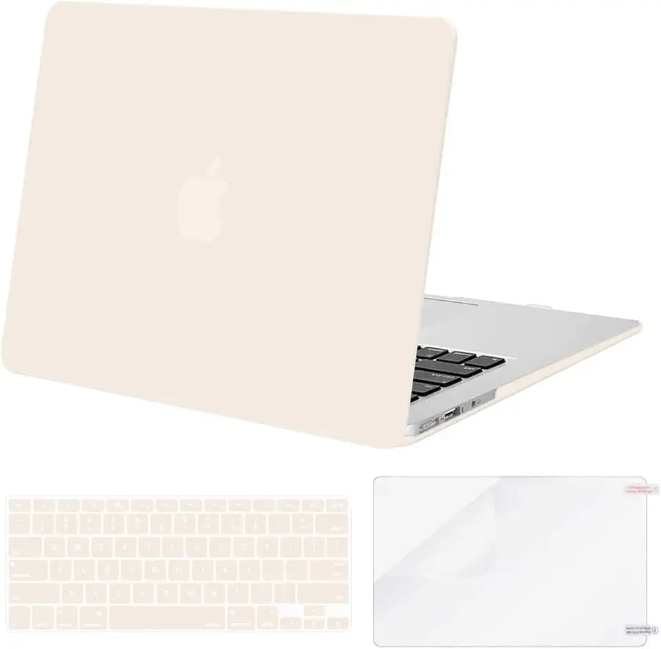 MOSISO Case Compatible with MacBook Air 13 inch A1369 A1466, Beige