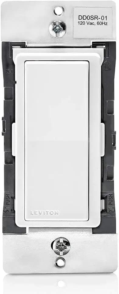 Leviton Decora Smart Switch Companion for Multi-Location Switching (Not for stand-alone use), 120VAC, 60Hz DD0SR-1RM, White, Light Almond