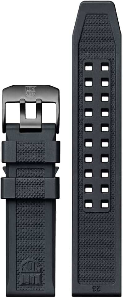Luminox Uhrenarmband FPX.3000.21H.2.K - 21mm Schwarzes Ersatzarmband aus Gummi mit Edelstahl Dornschließe für 3000 3001