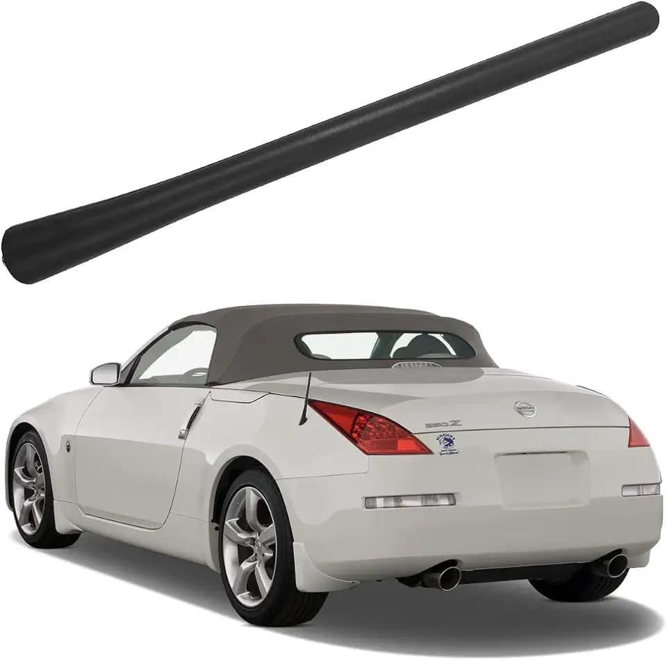 7 Inch Rubber Antenna for Nissan 350Z (2003-2008), Nissan 350Z Antenna - Car Wash Proof, Internal Copper Coil Antenna Mast Replacement