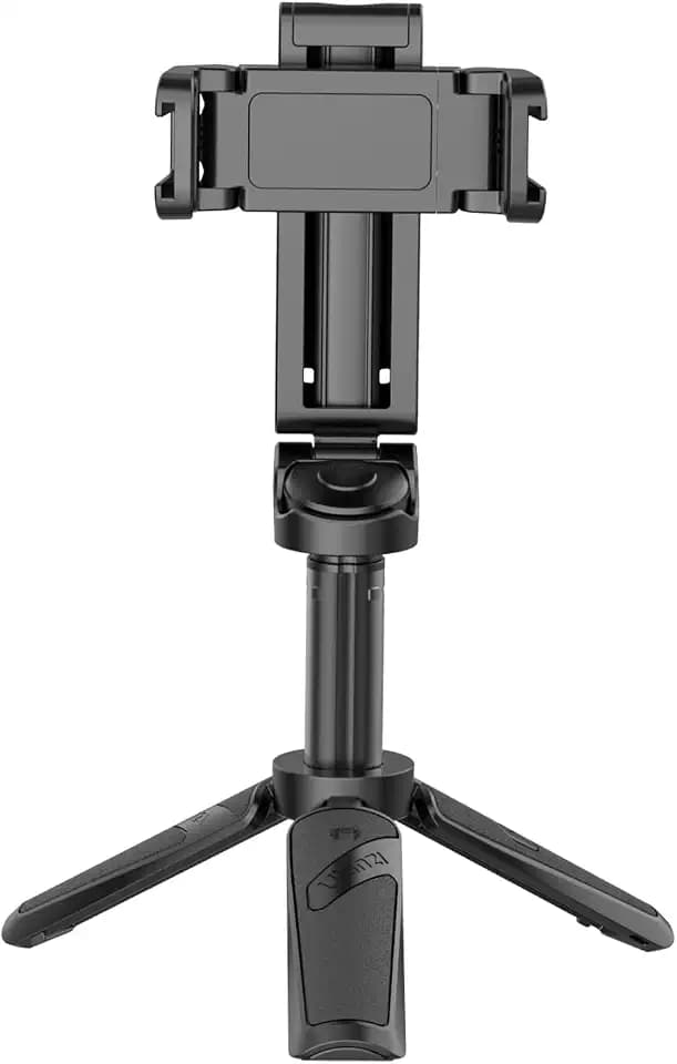 Ulanzi JJ02 Handy Stativ Ständer, 3 in 1 Bluetooth Selfie Stick Handy Griff Capgrip mit Fernbedienung, Ausziehbares Mini Stativ Handyhalterung für iPhone/Samsung/Android Smartphones, 2 Kaltschuh
