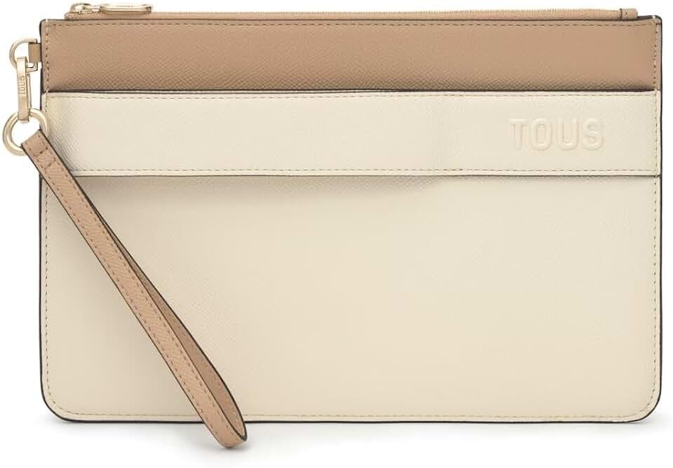 TOUS Audree Saffinao 2002360901 Clutch Beige und Sand