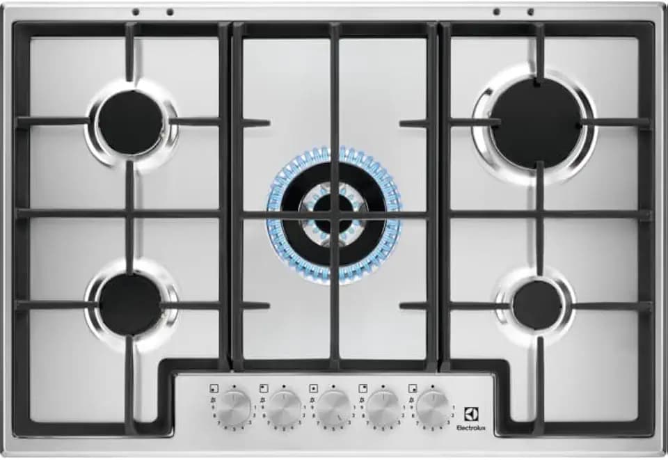 Kochplatte 5 Gasbrenner 75 cm Edelstahl EGS75362X