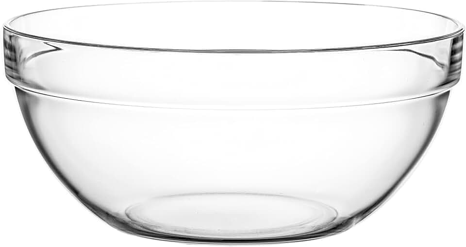 Arcoroc ARC 10029 Empilable Schale, Stapelschale, Schüssel, 29cm, 5.6 Liter, Glas, transparent, 1 Stück