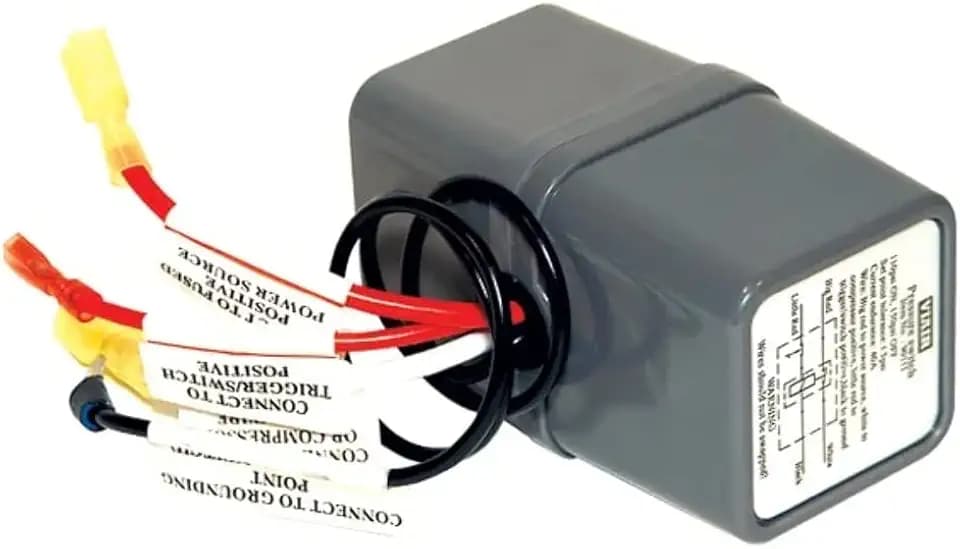 Pressure Switch with Relay, 12V Only, 1/8" NPT M Port, (165 PSI On, 200 PSI Off), P/N 90118