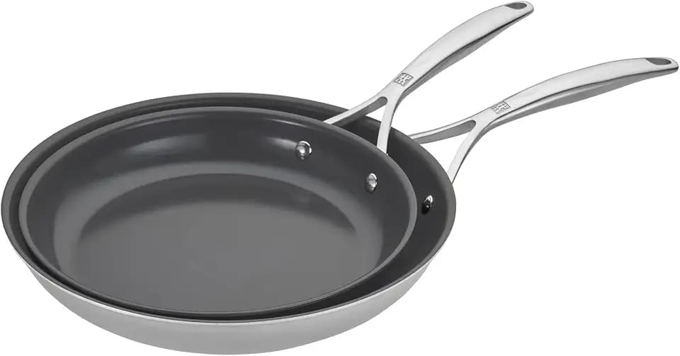 Zwilling Energy Plus 2-Pc Ceramic Fry Pan Set, Oven Safe Up To 400°F