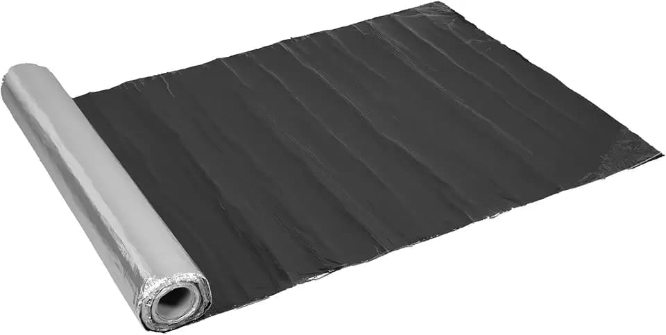 MYOYAY Alu Dachbahn 5m*1m Dachfolie selbstklebend Bitumenbahn, Bitumendichtbahn, Metalldach Alukaschiert,Bitumen Mit Alubeschichtung für Dach Flachdach Carport Garage