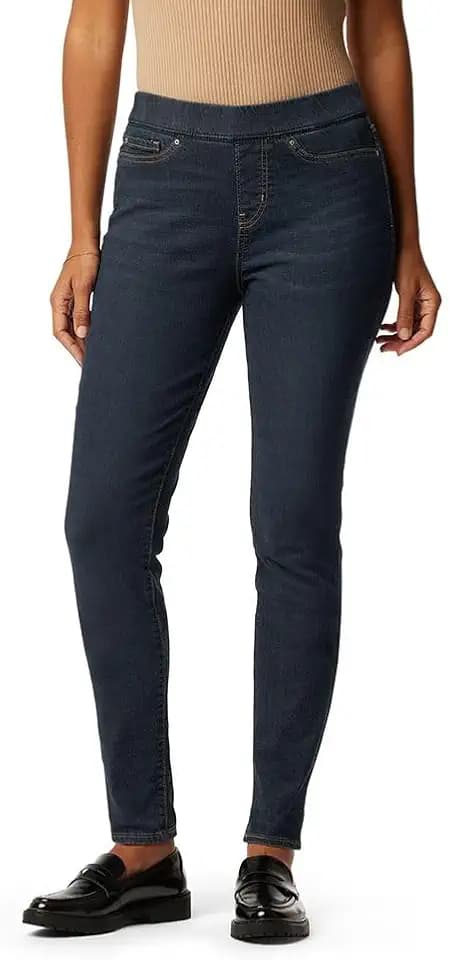 Levi Strauss Signature Gold Women's Totally Shaping Pull-on Skinny Jeans Mid-Rise Stretch Denim Curvy (Available in Plus)