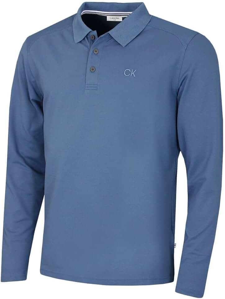 Calvin Klein Herren 2026 Langarm Campus Stretch Golf-Poloshirt