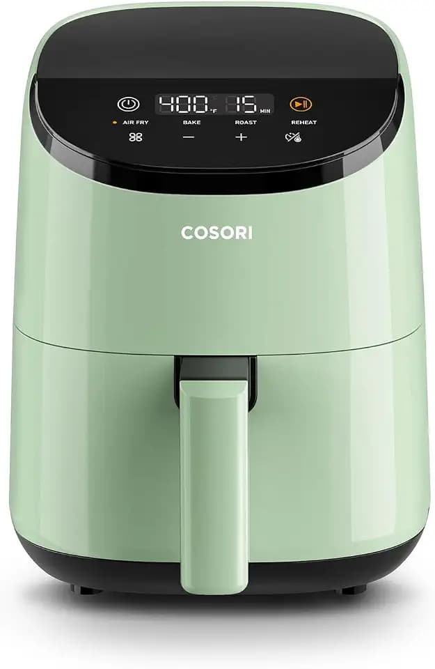Cosori Lite 2.1 Qt Small Air Fryer, Ceramic Coating, 4-in-1, 97% less oil
