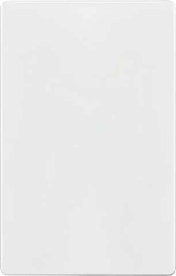 ENERLITES Screwless Blank Wall Plate, 1-Gang Outlet Covers, 1 Pack, White
