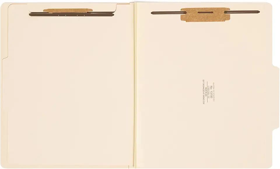Smead Classification File Folder, 2" Expansion, 2/5-Cut Tab, Letter Size, 10 per Box (1 Divider, Manila)