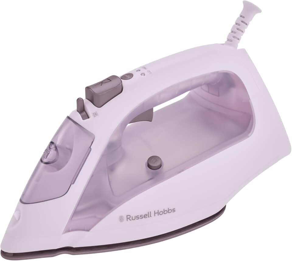 Russell Hobbs Dampfbügeleisen, 2600W, Kermikbügelsohle, 175g Dampfstoß