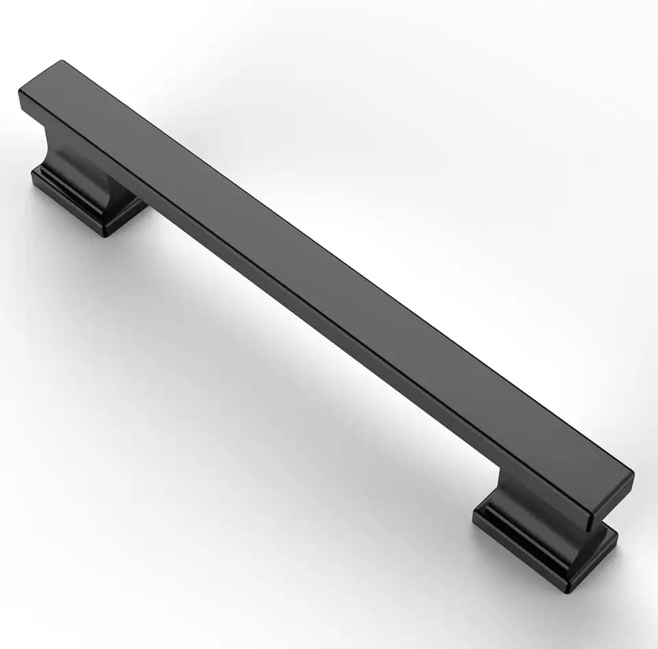 Asidrama 10 Pack 5 inch Matte Black Kitchen Cabinet Handles