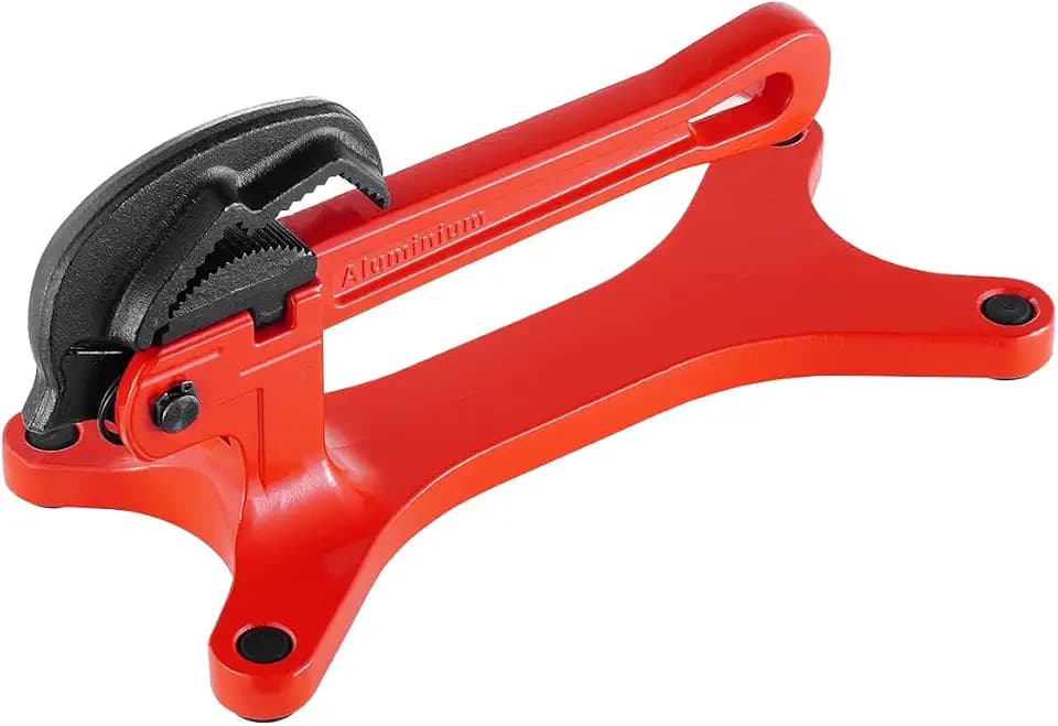 VEVOR Portable Pipe Vise, Lightweight Aluminum Pipe Clamp for 1/8" to 1-1/2" Pipe, Quick Grab Self-Adjusting Wrench for Pipe Cutting, Threading, Clamping, Ideal for Plumbing Repair