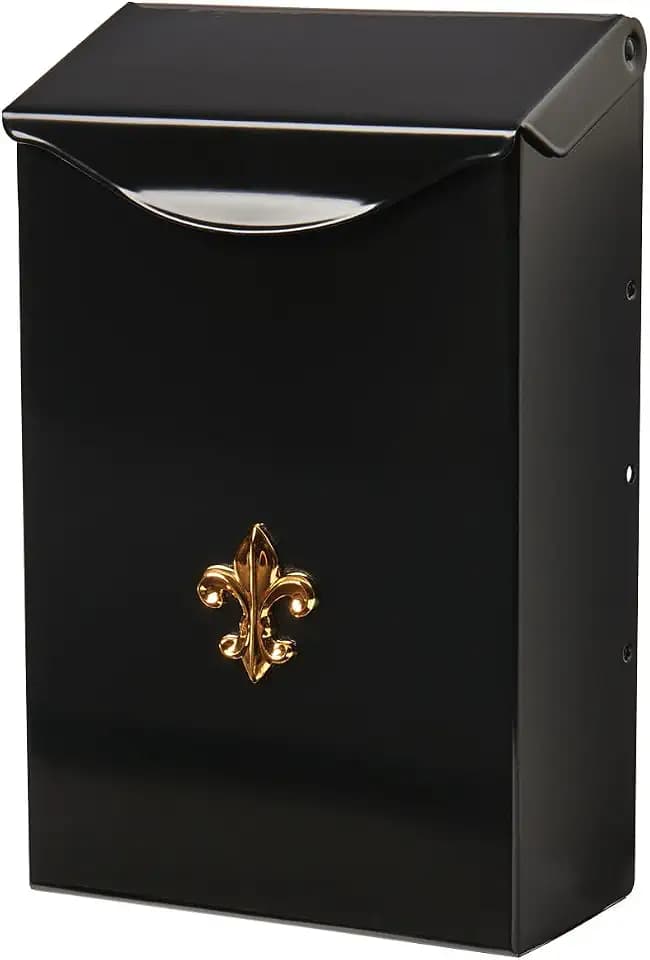 Architectural Mailboxes City Classic Steel Wall Mount Mailbox, Black, Small