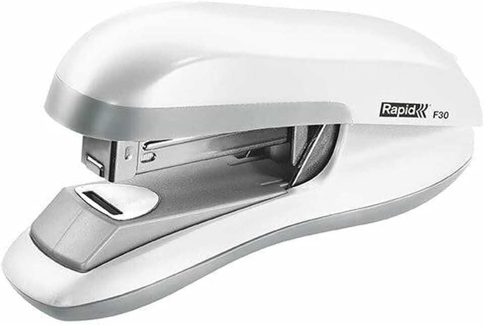 Rapid 5000358 F30 Flachheftgerät (Kunststoff, 30 Blatt) weiß