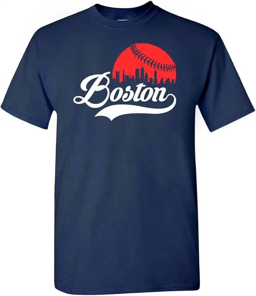 Xtreme Apparrel Cityscape Skyline Men's T-Shirt for Baseball Fans