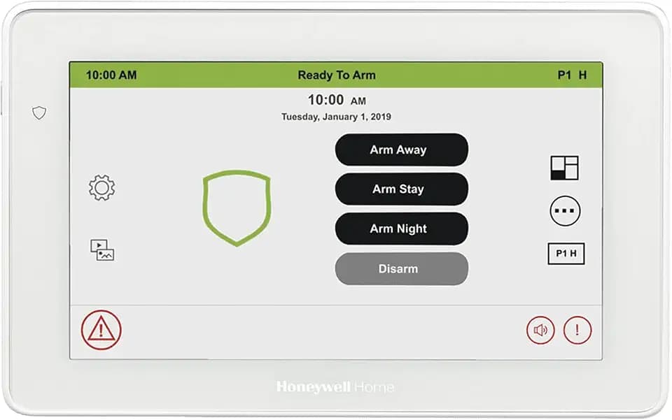 Intrusion Honeywell 6290W Touch Center 7" Color Wireless Touchscreen Keypad Alarm Control