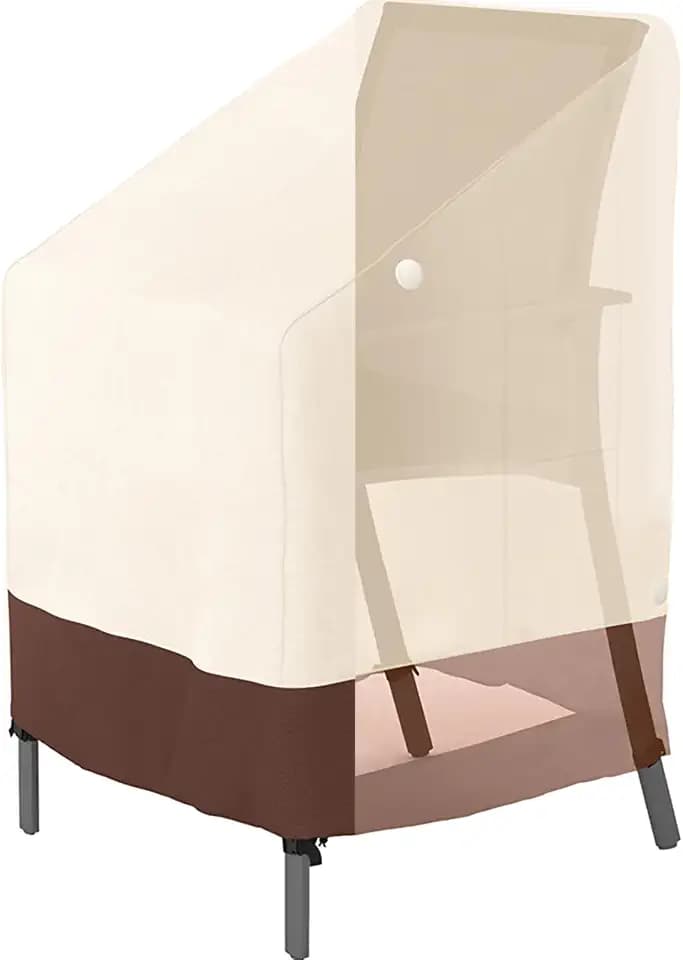 Tuyeho Stackable Patio Chair Cover 36x28x47 Waterproof Outdoor 900D