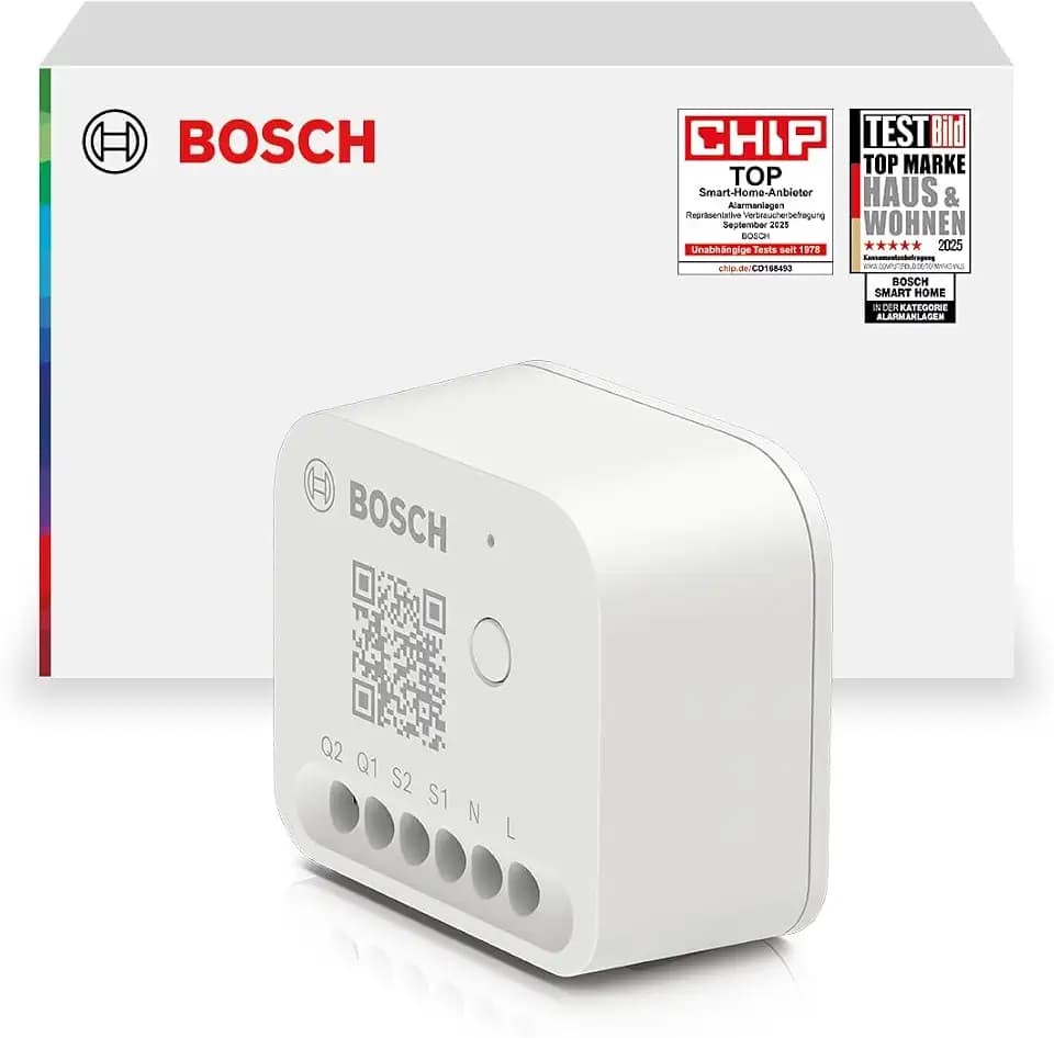 Bosch Smart Home Licht-/Rollladensteuerung II, Licht & Rollläden smart machen, App- & Sprachsteuerung, Automationen & Zeitpläne, Apple Home, Google Home & Alexa kompatibel, Controller II erforderlich