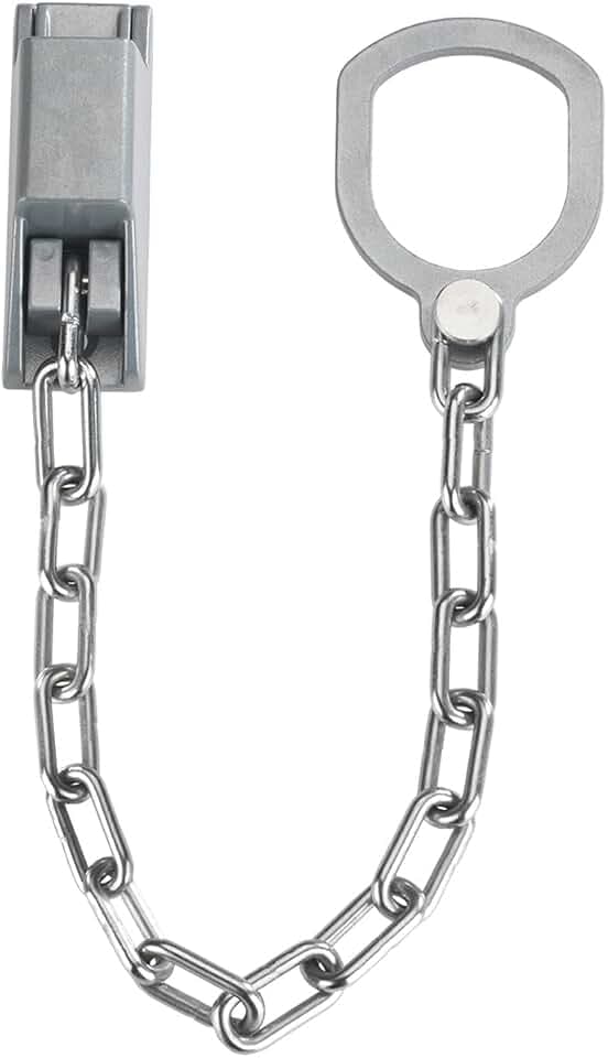 Maximex Türgriff-Kette abschließbar, kein Anbohren notwendig, optimaler Schutz für Haushund Eingangstüren, einfachste Anwendung, auch für Metallkunde Glastüren geeignet