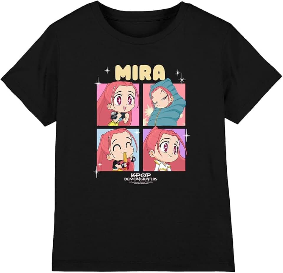 KPop Demon Hunters Unisex Kinder Huntrix Mira Chibi Boxes Kids T-Shirt