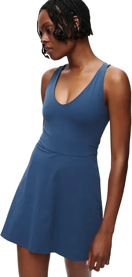 Outdoor Voices Women’s Volley Dress, Lightweight Athletic Dress with Built-in Shorts Liner, Sweat-Wicking Fabric
