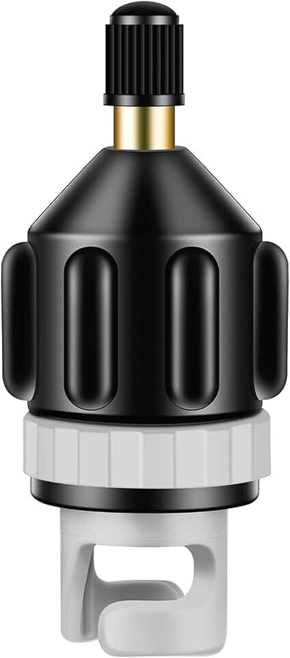 SUP Pumpenadapter, Kayak Adapter Ventil, Luftpumpe Adapter, Schlauchboot Ventiladapter, für Paddelboard Schlauchboot, SUP Board, Stand up Paddling Board(Schwarz)
