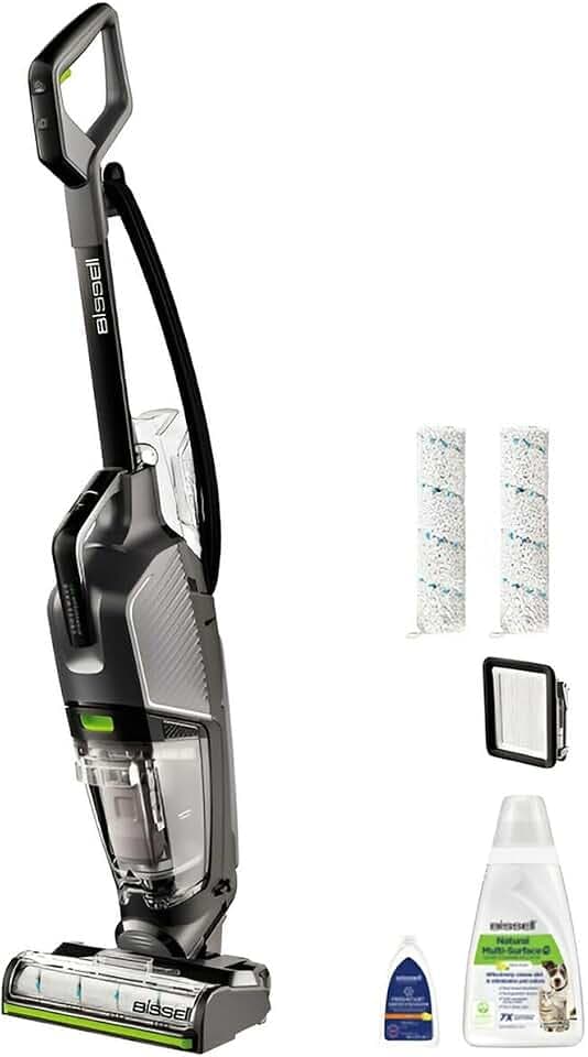 Nuovo Bissell Crosswave Hydrosteam Pet Select - Pulitore A Vapore Con Filo - Pavimenti Duri E Moquette - Autopulente - Illuminazione Da Pavimento