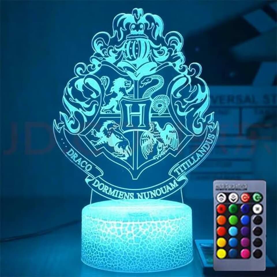 ANDYLV 3D Lampe Harry, 3D Led-Nachtlicht Geschenke Lampe, Anime 3d Led Kinder Nachtlicht, Sieben Farben Smart Touch, Dimmbare Visuelle Dreidimensionale Nachtlicht, Geschenk für Ihre Kinder