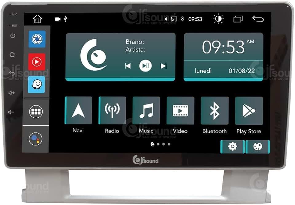 JF-039P8-UP Custom Fit Autoradio kompatibel mit Peugeot 3008 1. – 5008 1. 2009–2016 | CarPlay und Android Auto | DAB+ | 9 HD | Hergestellt in Italien