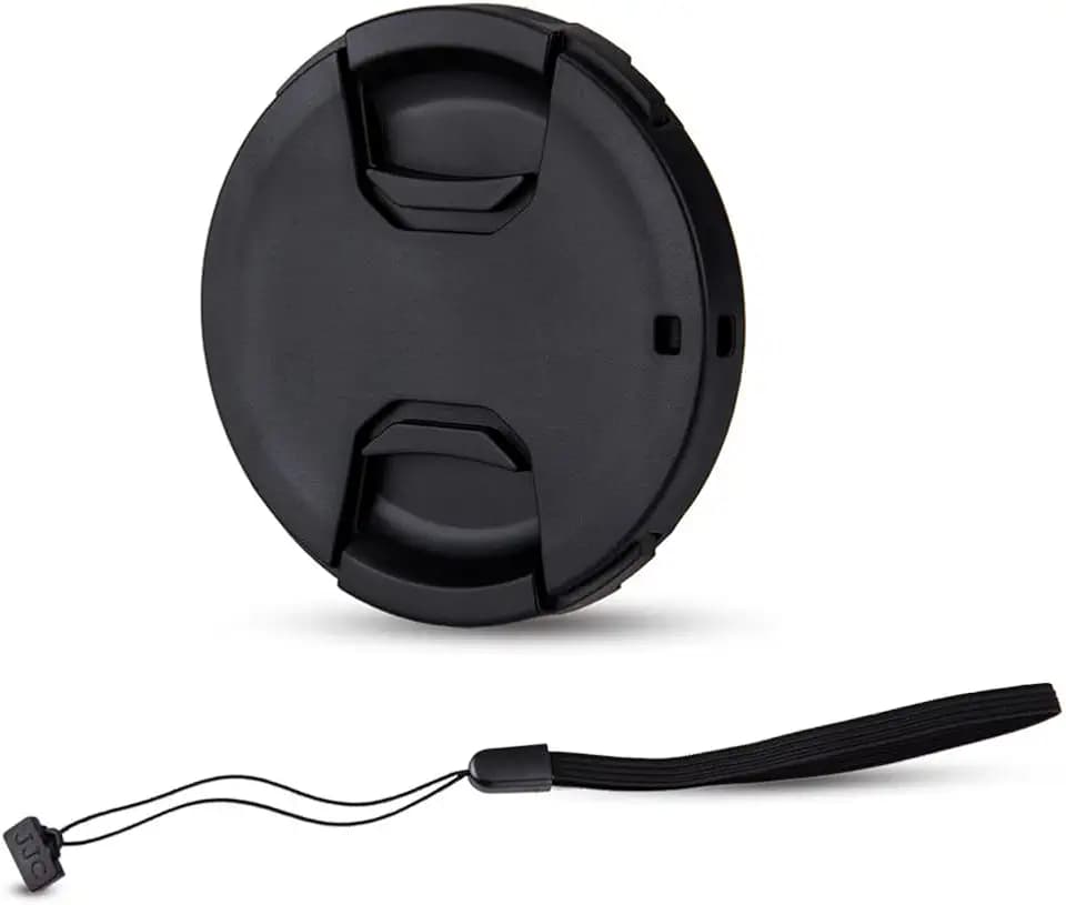 JJC 62mm Front Lens Cap Cover + Anti-Loss Cap Keeper Leash for Camera Lens